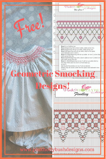 Free Geometric Smocking Designs