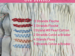 Smocking with Different Threads