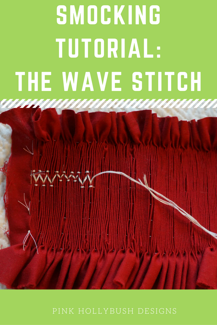 Smocking: the wave stitch