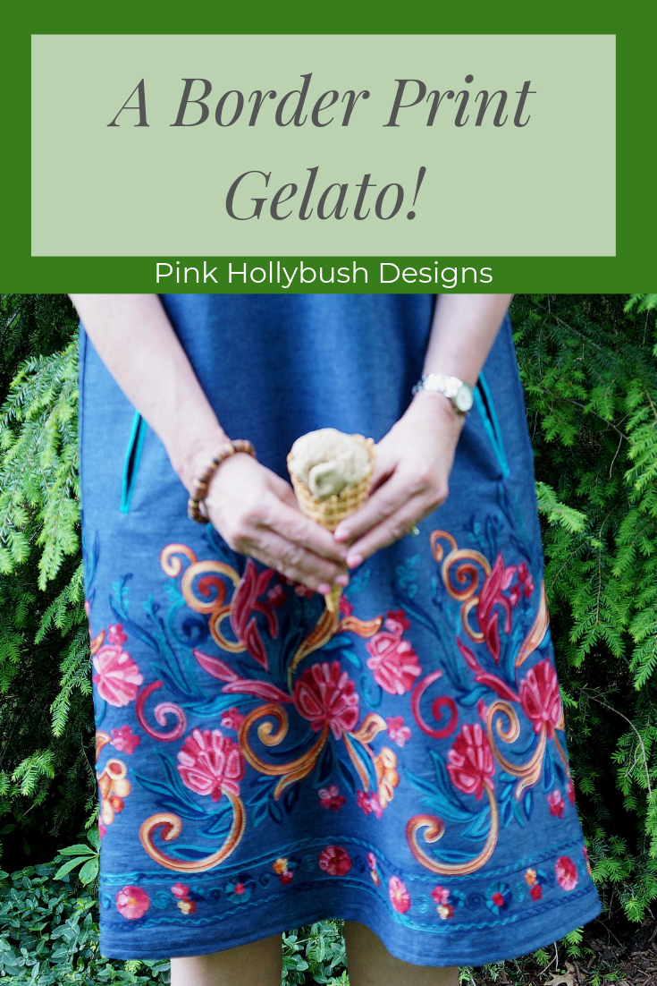Border Print Gelato Dress Close-up