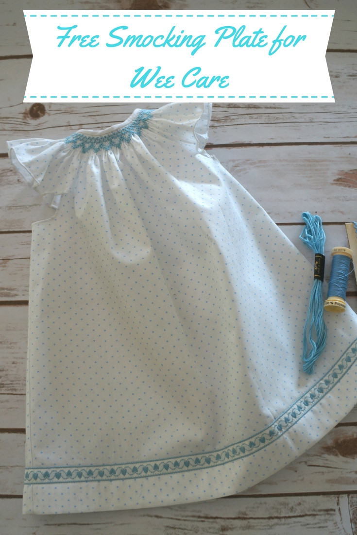 Free Smocking Plate for Wee Care and Charitable Sewing