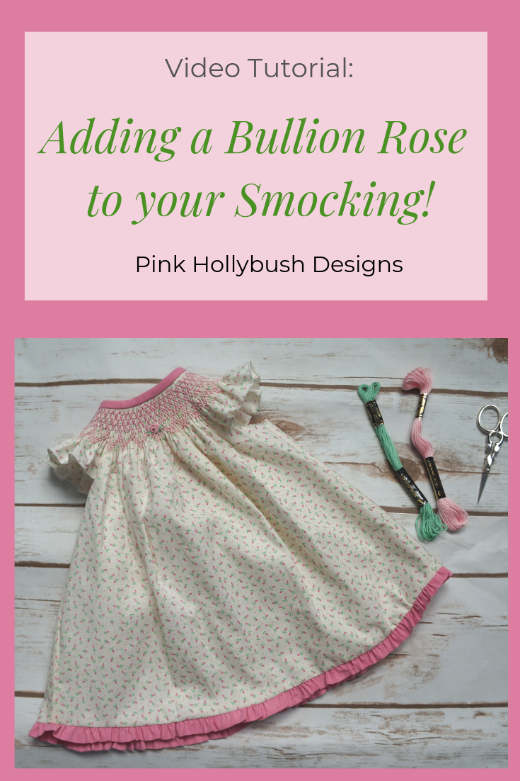 Adding a Bullion Rose to your Smocking