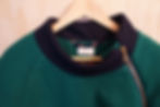 Close up of the collar and hanging loop.
