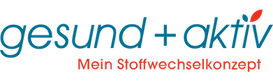 Logo gesund + aktiv mit Claim