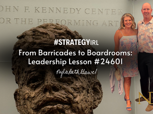 Date night at the Kennedy Center, Nyla Beth Gawel and her husband taking in the magic of Les Misérables.