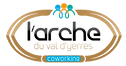 "Logo de L'Arche Coworking, représentant un espace de travail collaboratif moderne et dynamique à Yerres.