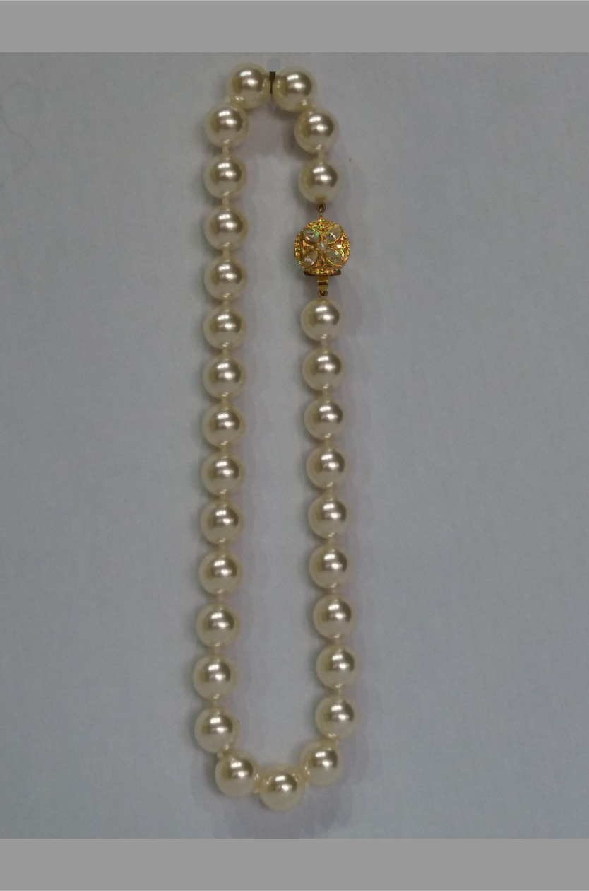 Miniatura: Collar de  Perlas 40 x 12, Blanco, Mallorca - España