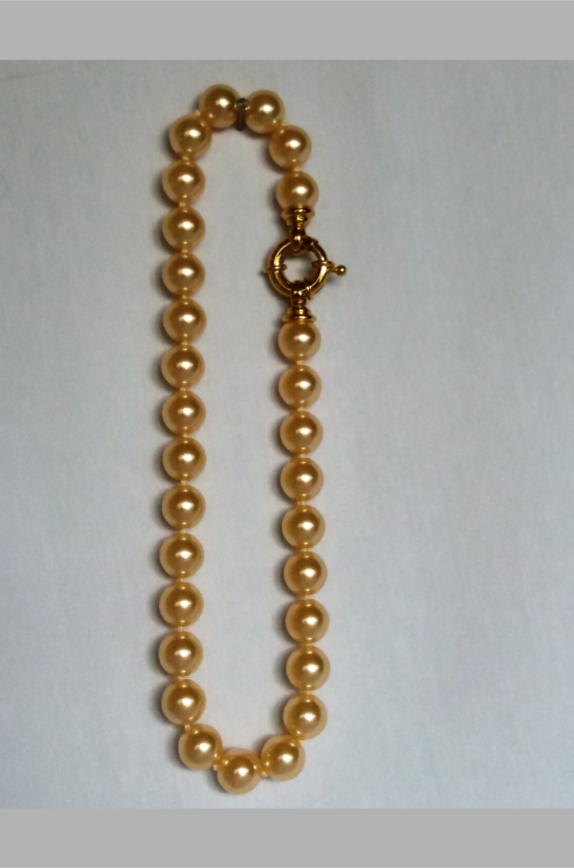 Miniatura: Collar de  Perlas 40SV x 12, Beige, Mallorca - España