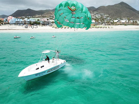 Soaring high above Orient Bay: My friend's wild Parasailing in Sint Maarten adventure