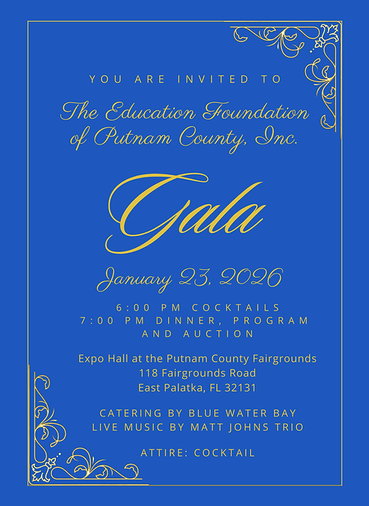 Dark Blue Palm Leaves Formal Gala Invitation.png