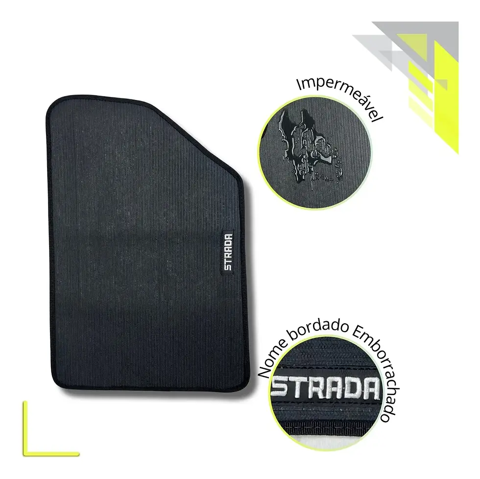 Miniatura: Tapete Pvc Fácil Limpeza Strada Cabine Dupla 2020 + Caçamba