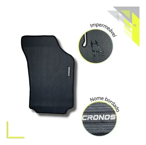 Miniatura: Tapete Automotivo Fiat Cronos Emborrachado 2018 2019 2020