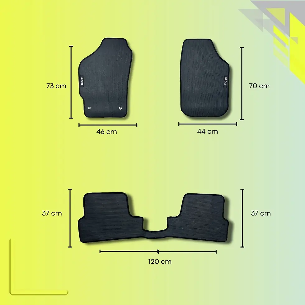 Miniatura: Tapete Emborrachado 4 Peças Mobi 2016 A 2024 com Malas Resistente