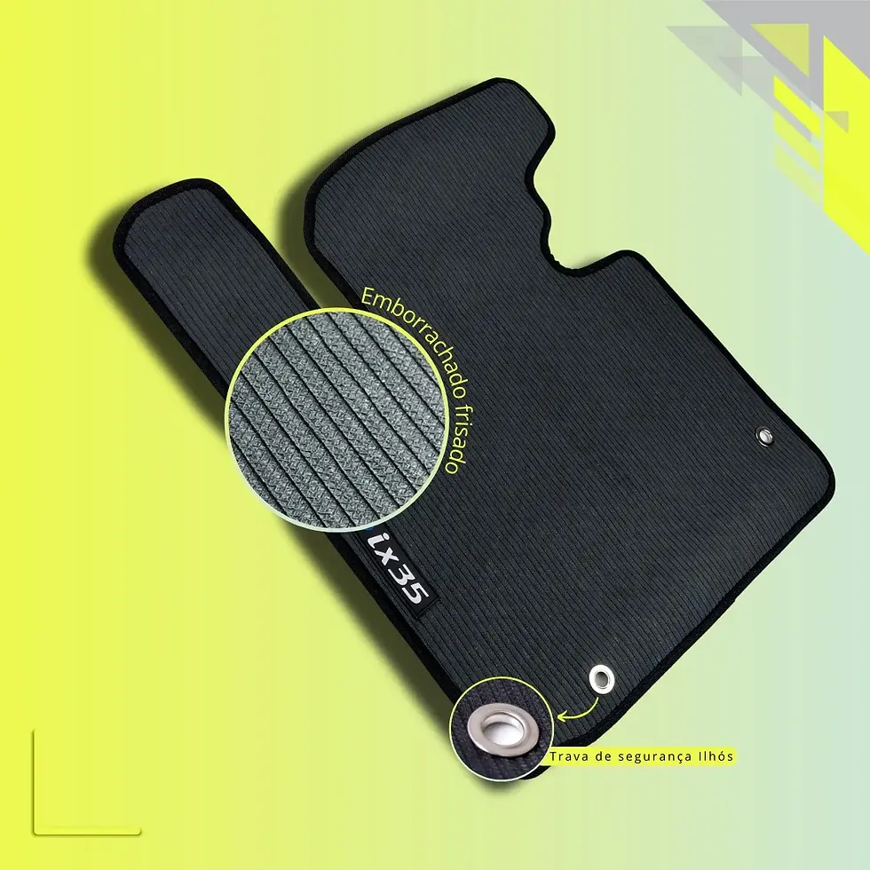 Miniatura: Tapete Pvc Ix35 Traseiro Inteiriço Com Mala 2011 A 2024