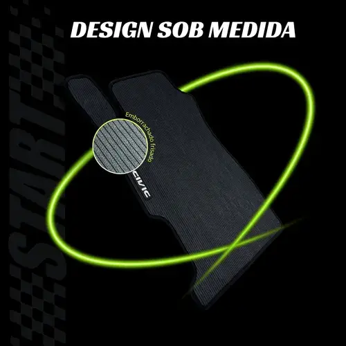 Miniatura: Tapete Borracha Com Traseiro Inteiriço Civic 2001 A 2006