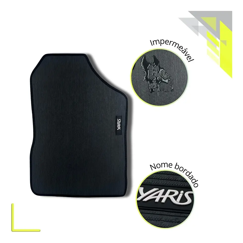 Miniatura: Tapete Emborrachado 4 Peças Yaris Sedan 2018 A 2024