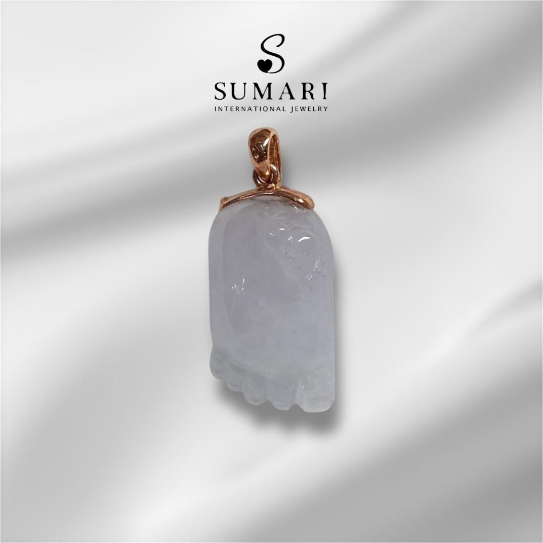 Type A light lavender jadeite jade pendant 