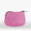 Miniature : Coin purse made in France in Pink taurillon leather