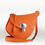 Thumbnail: Crossbody bag made in France in orange taurillon leather