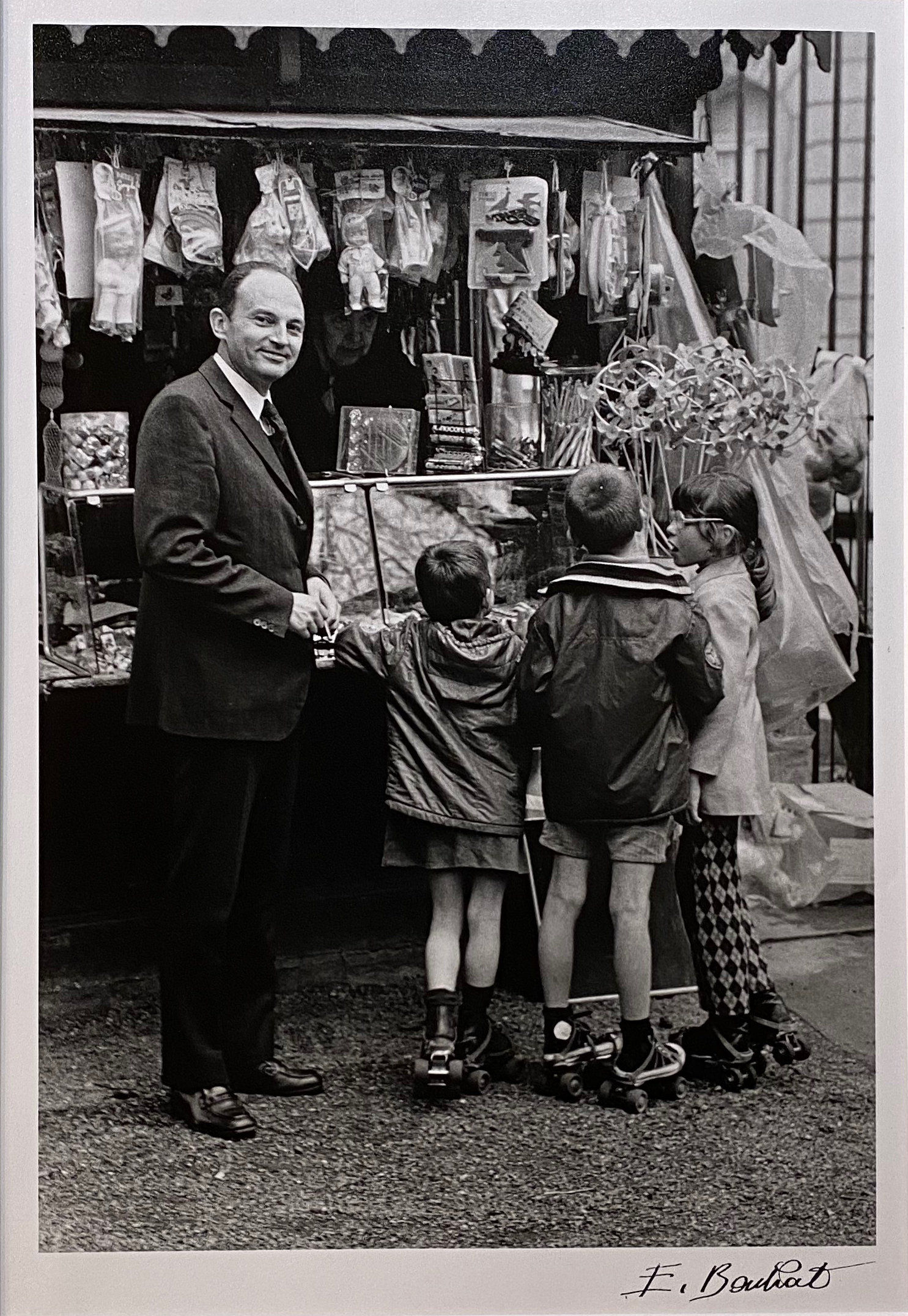 Ed. BOUBAT "Michel Tournier at the bookseller's"
