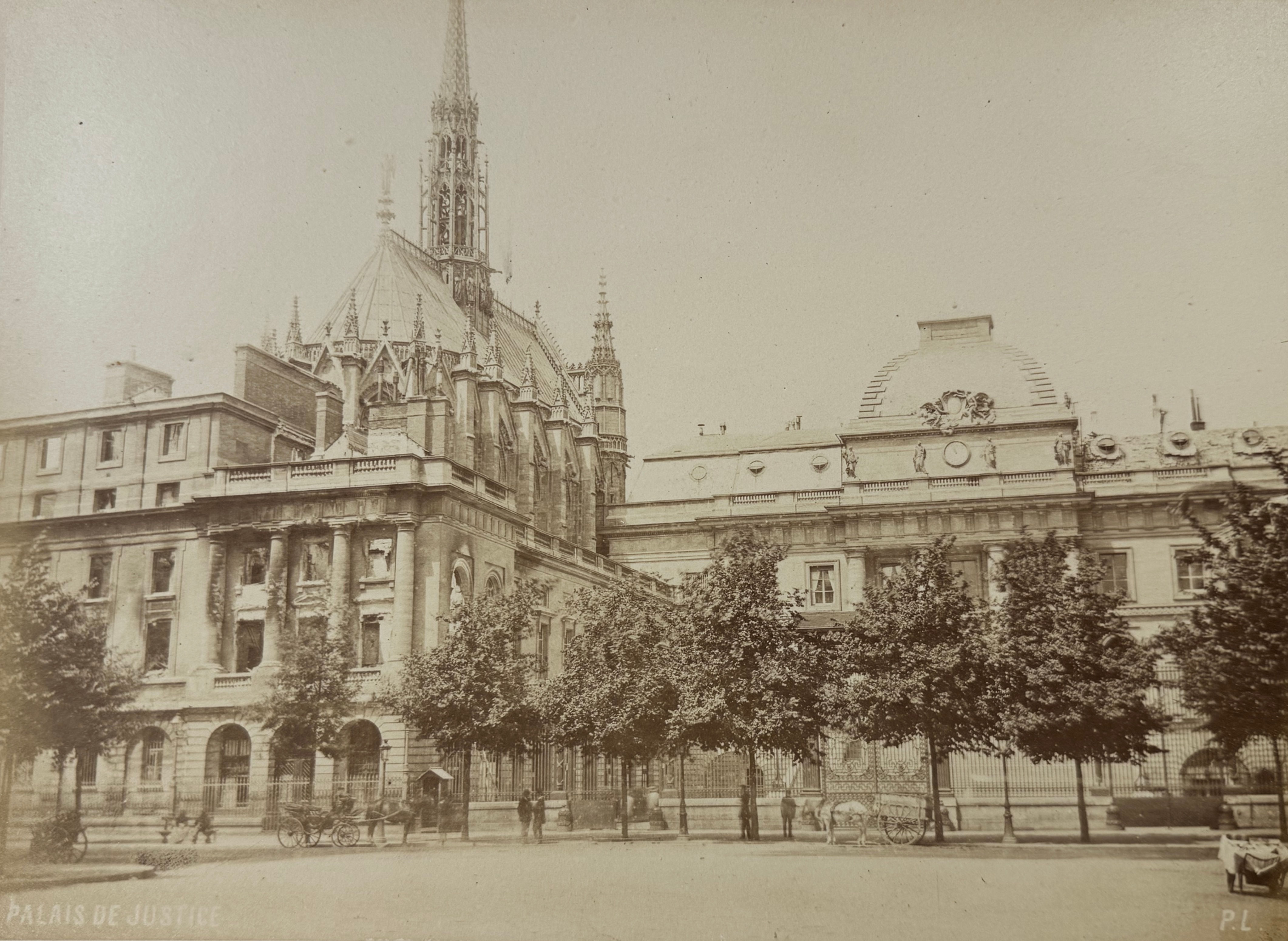 Palais de Justice, Ruines de la commune de Paris Paul LOUBERE