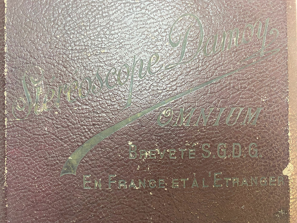 Miniature : Stéréoscope de collection pliable Damoy OMNIUM en métal circa 1910