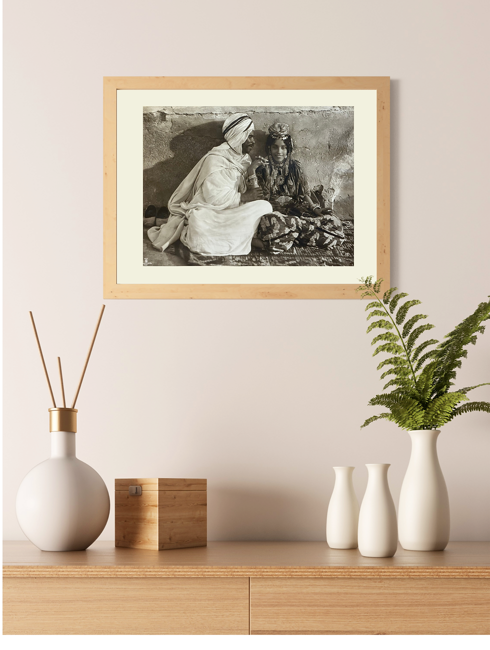 Miniature : LENHERT & LANDROCK "Les Amoureux"Tirage argentique c.1905