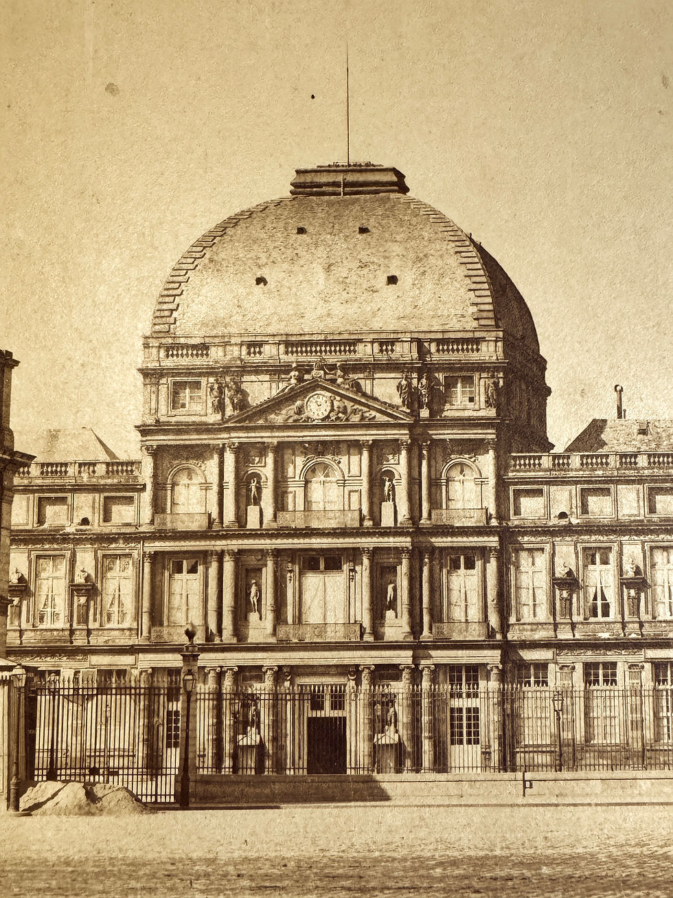 Miniature : Gustave LE GRAY, "Palais des Tuileries" circa 1856