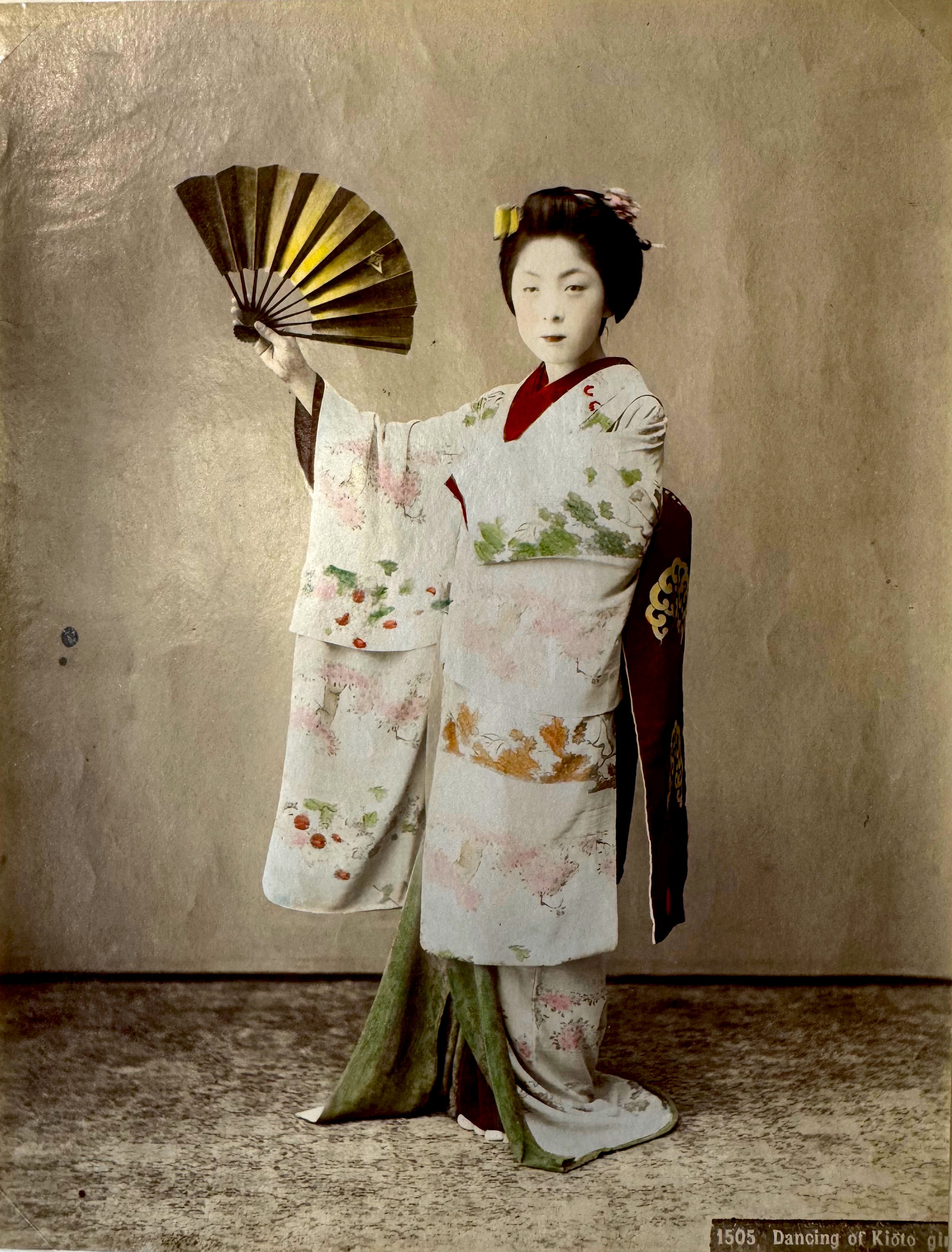KUSAKABE KIMBEI (1841-1934) The dancer from Kyoto circa 1880