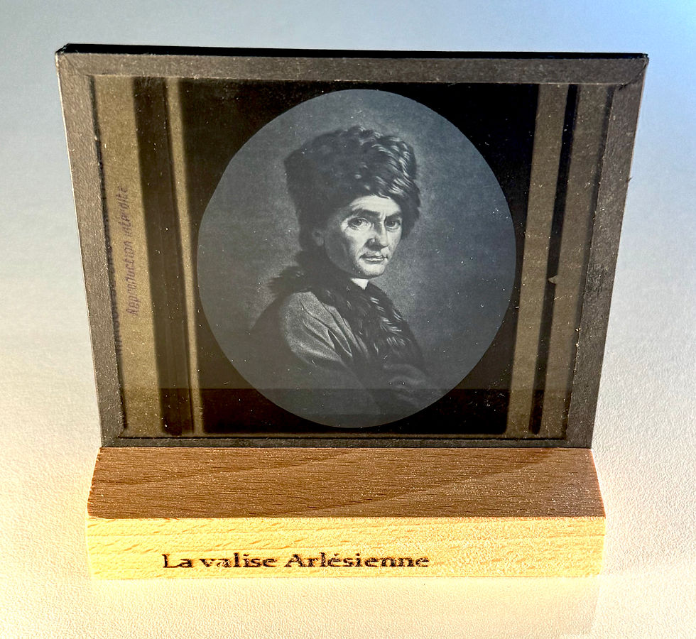 Portrait de Jean-Jacques ROUSSEAU, Plaque de verre c. 1900