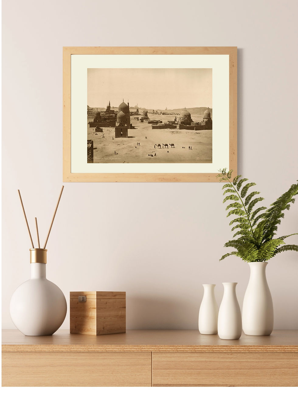 Miniature : Emile BECHARD (1830-1889) Tombeaux des Califes, Le Caire, Egypte c.1870