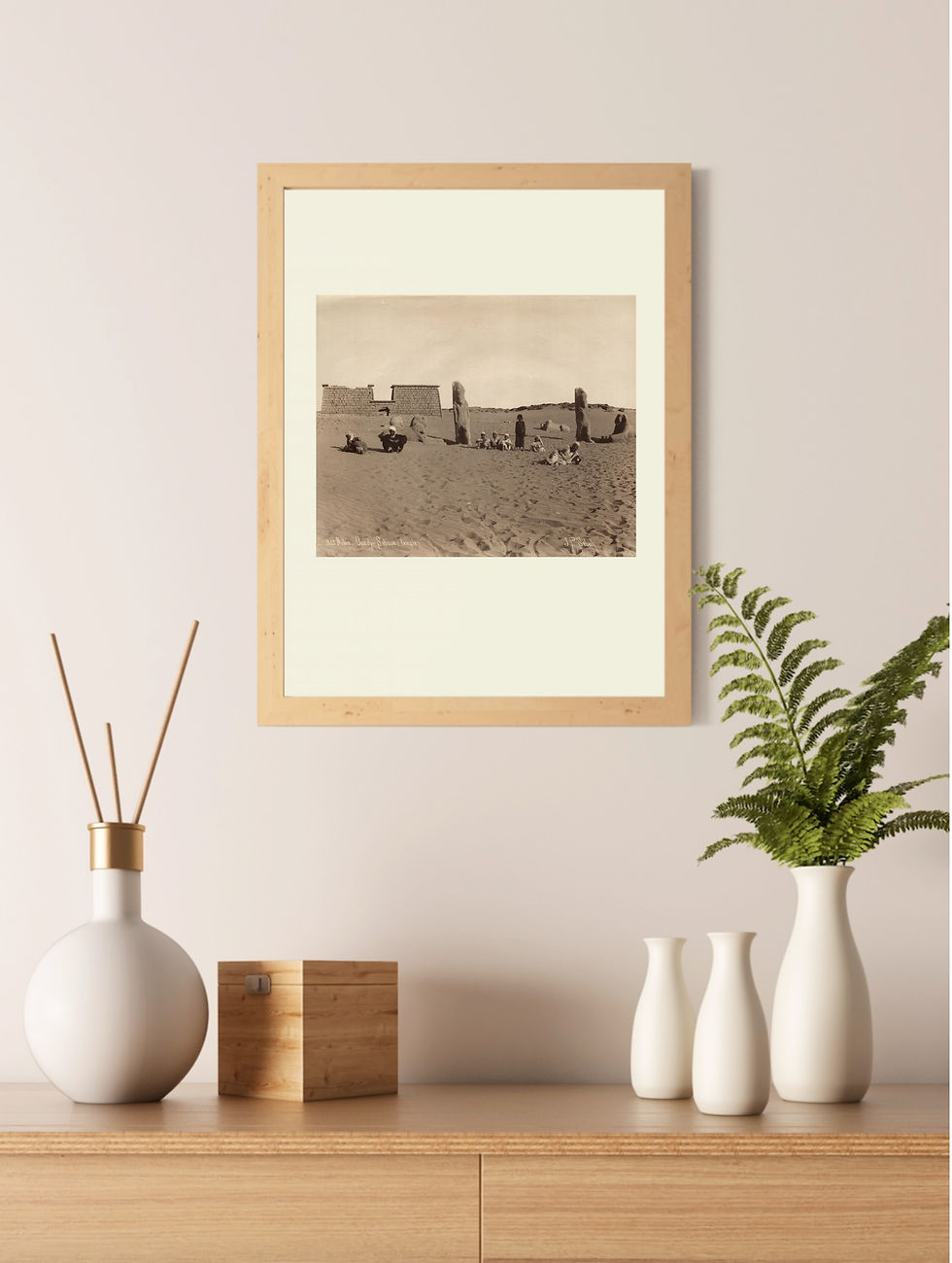 Thumbnail: Pascal SEBAH (1823-1886) Temple de Ramses II à Es Seboua, Egypte c.1880