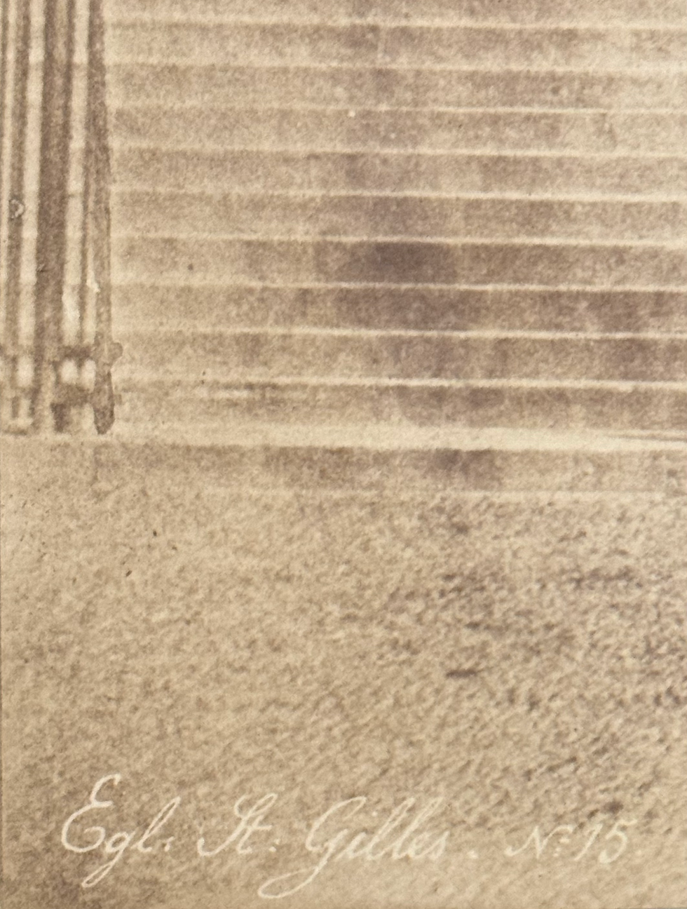 Thumbnail: Edouard BALDUS (1813-1889), Eglise Saint-Gilles , signé, circa 1856