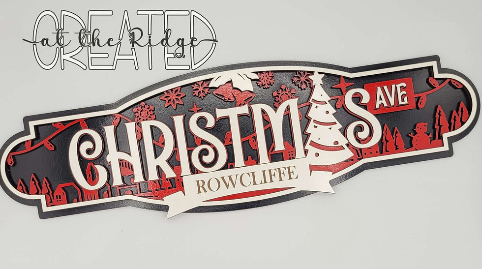 Thumbnail: Merry Christmas Family Name Street Signs
