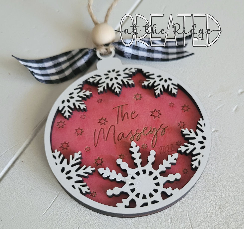 Thumbnail: Personalized Round Family/Name Ornament