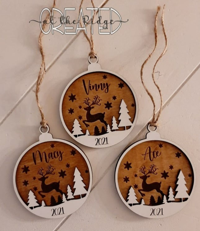 Thumbnail: Personalized Round Family/Name Ornament