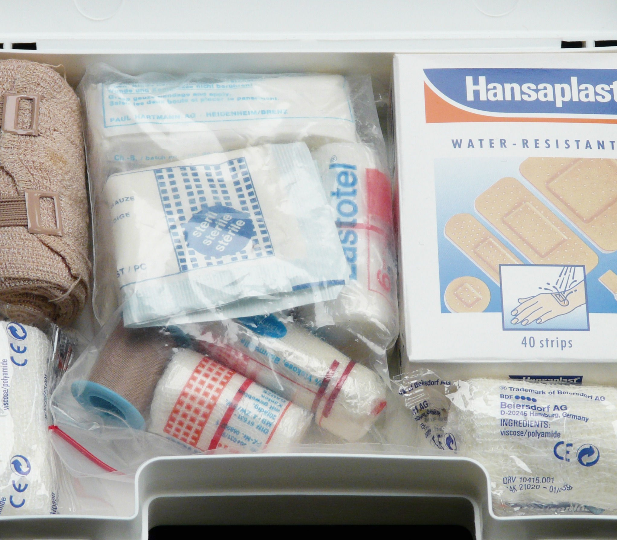 תכולה לארונית עזרה ראשונה