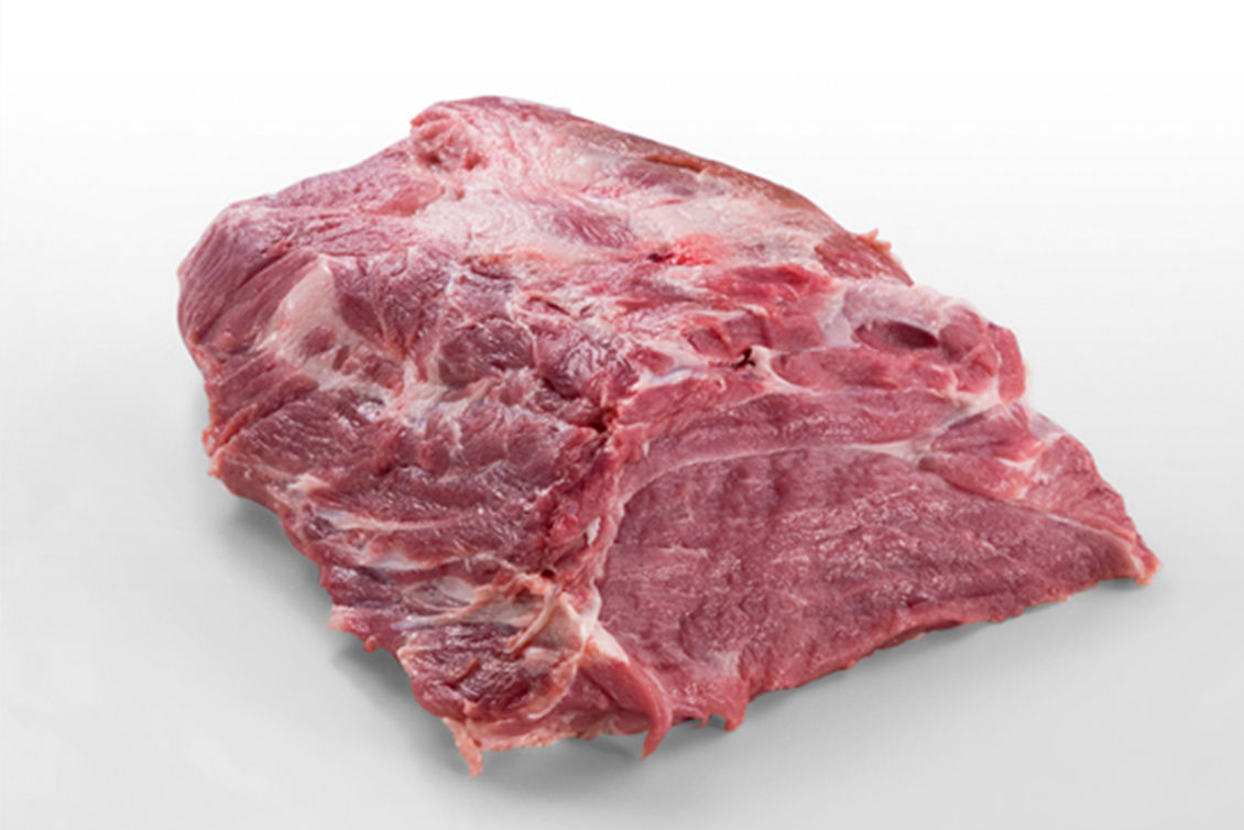 Raw boneless pork neck