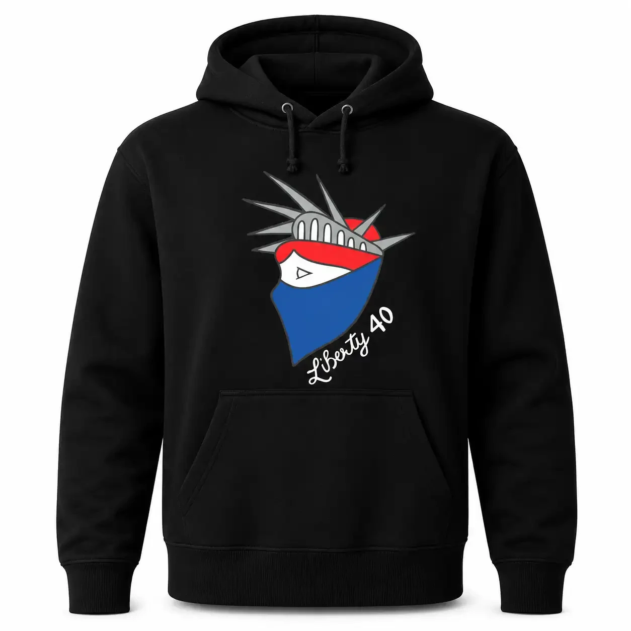 BADGE OF HONOR HOODIE - BLACK W/COLOR LOGO