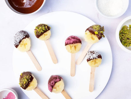 Banane gelate al cioccolato