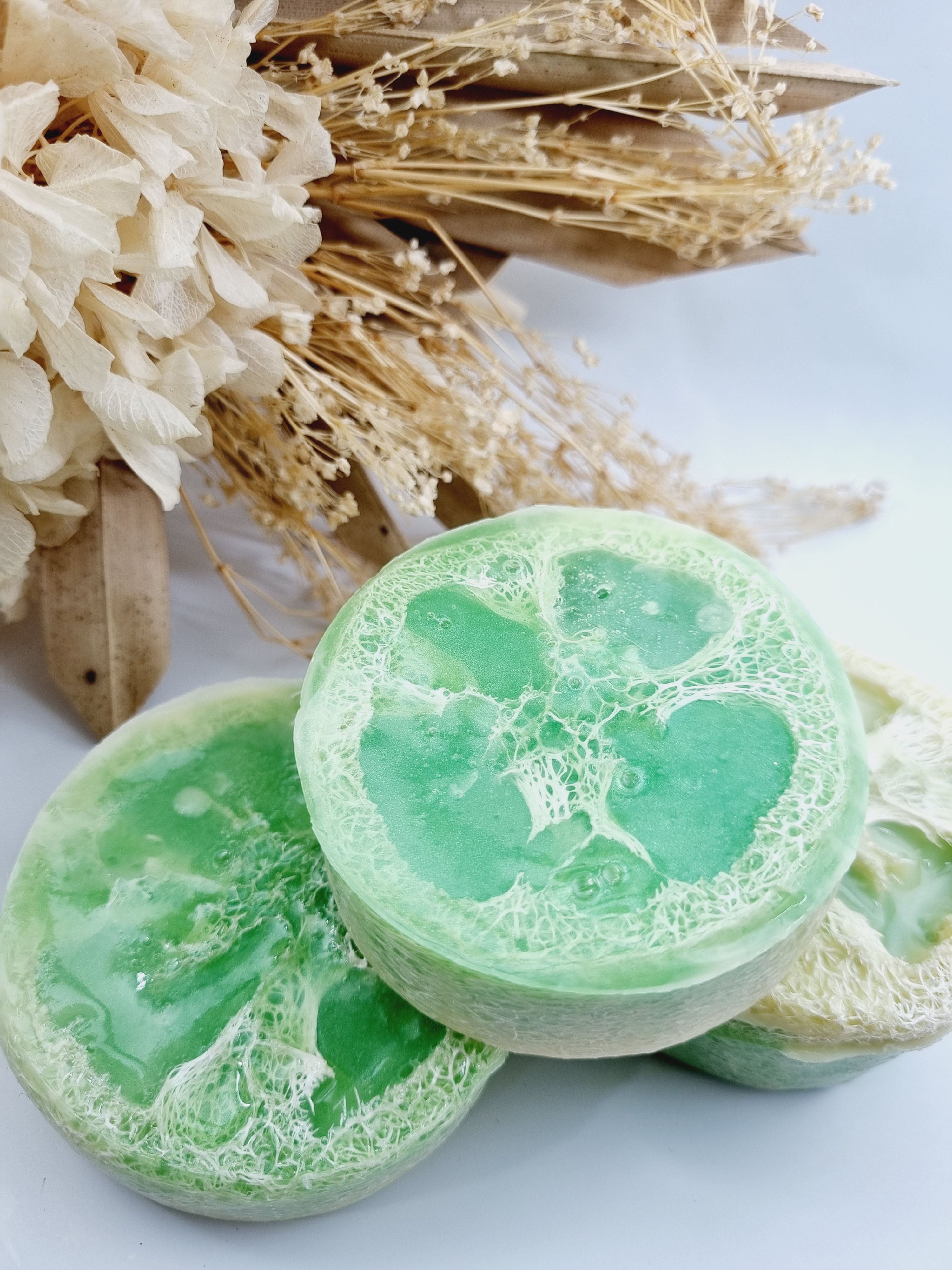 Exfoliating body soap