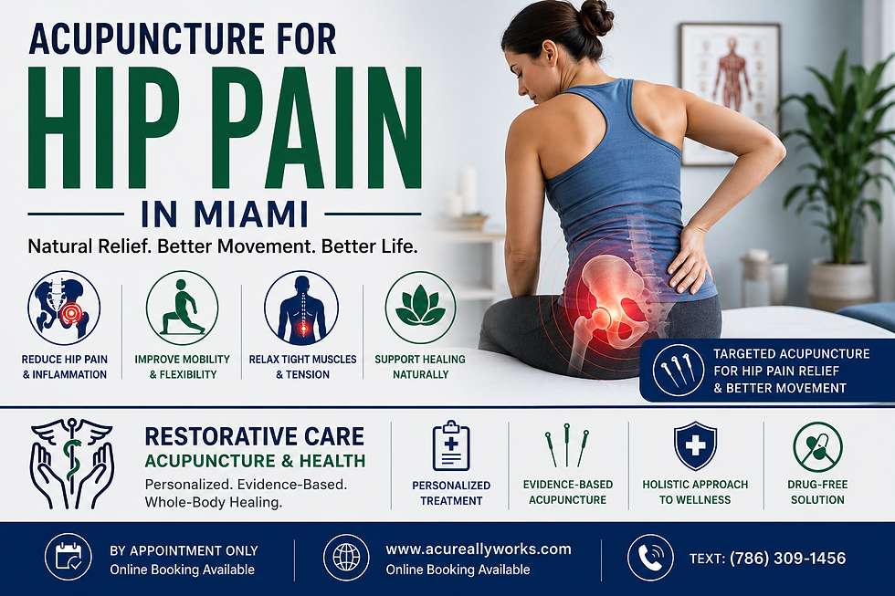 Acupuncture for Hip Pain in Miami