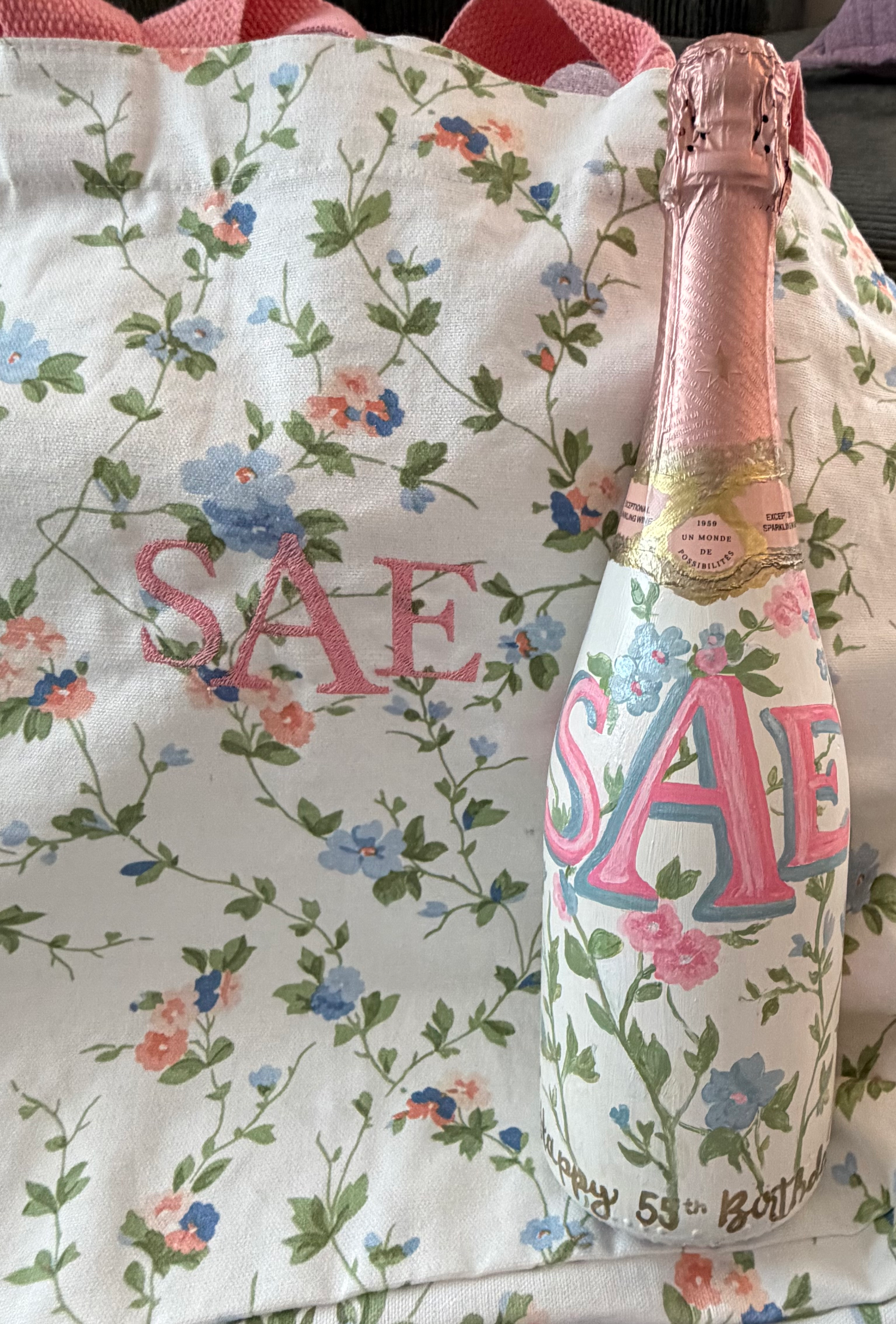 Custom Hand-Painted Bottle (bottle not included)