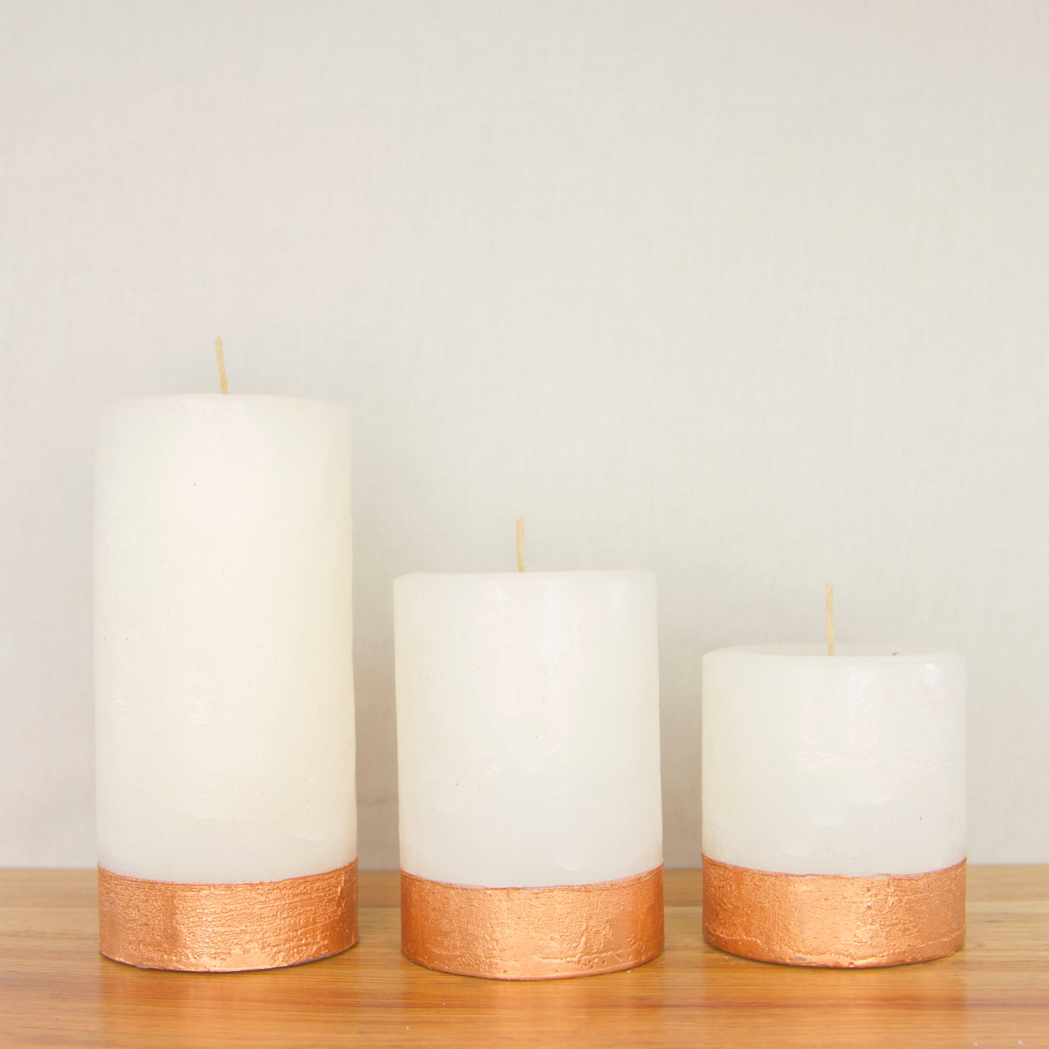 Rose Gold n White (Standard: dia "3)