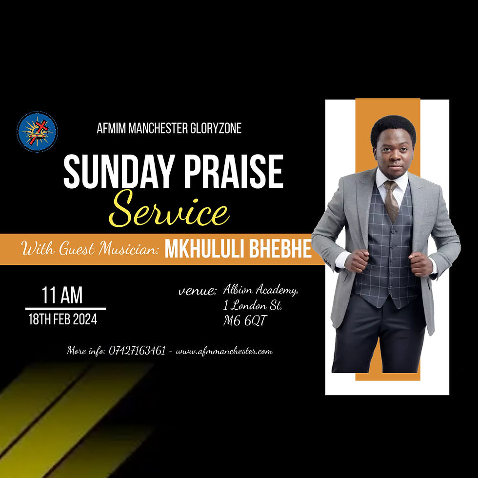 Sunday Praise Sunday - Featuring Mkhululi Bhebhe