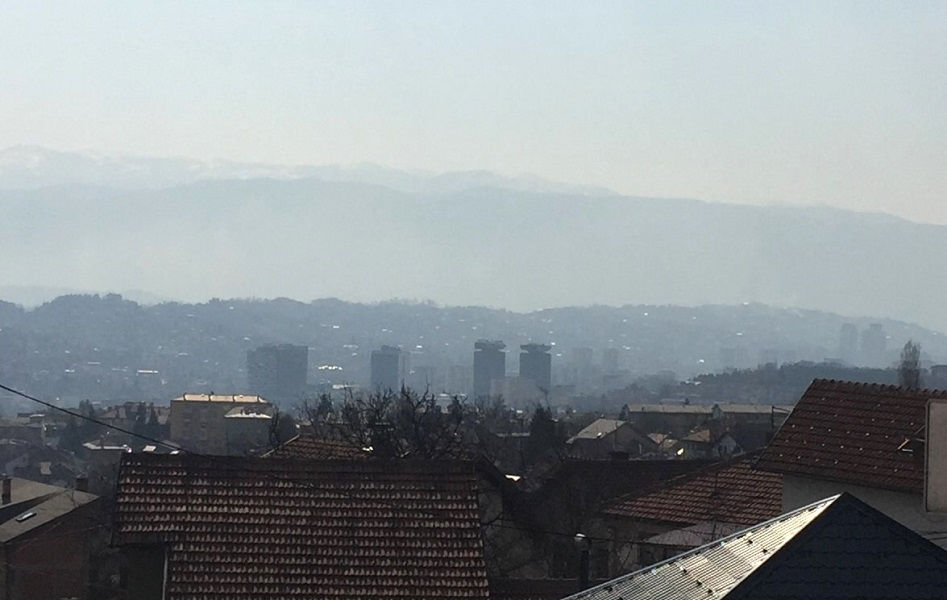 Photo: The views of Sarajevo from Sedrenik, siginificantly show polluted climate in the town. Photo by the Eminent Atelier