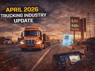 April 2026 Trucking Industry Update: Fuel Costs, Carrier Closures & What It Means for CDL Drivers