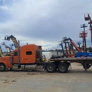 CDL flatbed driver on the road hauling freight for Open Way Inc, a driver-focused step deck and oversize trucking company