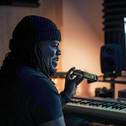 DJ Prosper in the studio