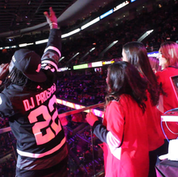 DJ Prosper at the Sens home opener